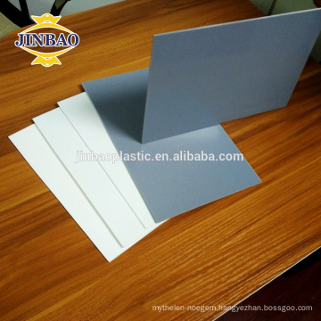 JINBAO pvc material grey 8mm 5mm acid and alkali resistant rigid pvc